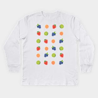 Fruit Pattern Kids Long Sleeve T-Shirt